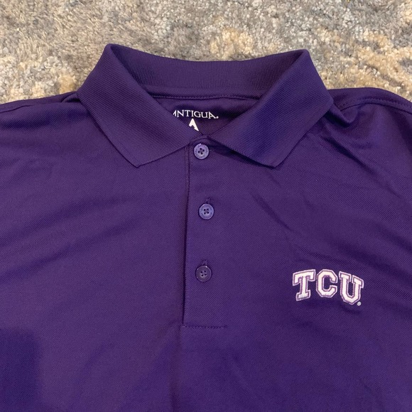 TCU Horned Frogs NCAA x Antigua Polo Shirt Men’s Size Small - Picture 3 of 6